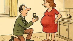 Vtip: Muž žádá ženu o ruku slovy...