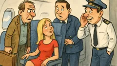 Vtip: Chlápek v letadle zjistí, že blondýna…