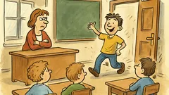 Vtip: Pepíček přijde do školy pozdě