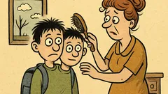 Vtip: Pepíček přijde ze školy a říká