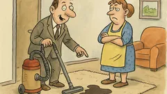 Vtip: Přijde pán ke dveřím a zaťuká