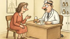 Vtip: Přijde žena k doktorovi, cítím se špatně