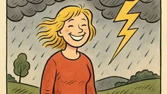 Vtip: Proč má blondýnka při bouřce úsměv?