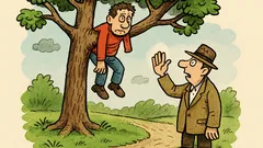 Vtip: Víš, jak sundáš jednorukého ze stromu?