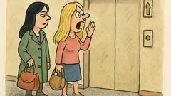 Vtip: Jdou dvě kamarádky k výtahu
