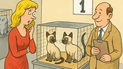 Vtip: Blondýnka na výstavě koček se ptá...
