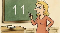 Vtip: Proč blondýnka neumí napsat 11