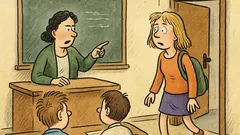 Vtip: Tereza přijde pozdě do školy a...