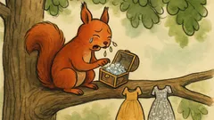 Vtip: Sedí veverka na stromě a má hlad