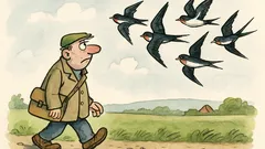 Vtip: Víte, proč vlaštovky létají na jih