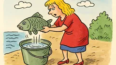 Vtip: Jak blondýnka zabije kapra?